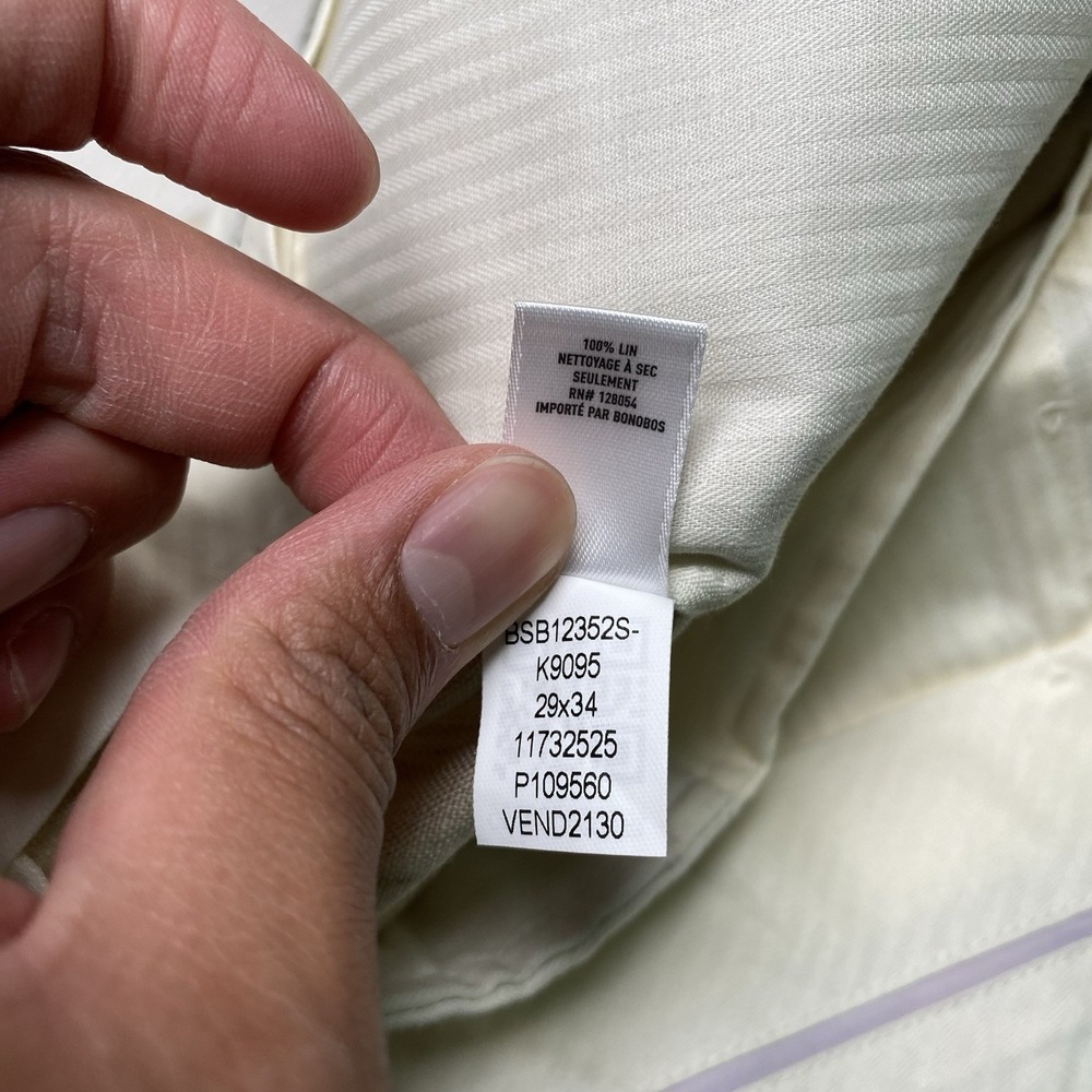 Bonobos Linen Pants 29x34 Slim Guabello Legend Flat Front Ivory Beige - Picture 16 of 16